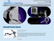 Tablet Screenshot of midlandrowerservicing.co.uk